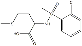 2-[1-(2-chlorophenyl)acetamido]-4-(methylsulfanyl)butanoic acid Struktur