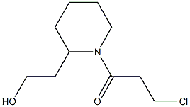 2-[1-(3-chloropropanoyl)piperidin-2-yl]ethanol Struktur