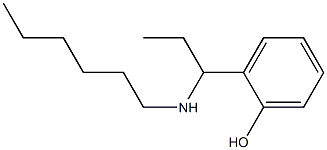 2-[1-(hexylamino)propyl]phenol Struktur