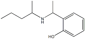 2-[1-(pentan-2-ylamino)ethyl]phenol Struktur