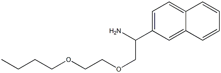 2-[1-amino-2-(2-butoxyethoxy)ethyl]naphthalene Struktur