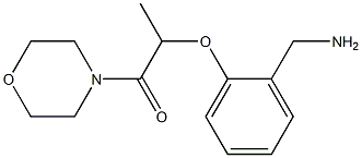 2-[2-(aminomethyl)phenoxy]-1-(morpholin-4-yl)propan-1-one Struktur