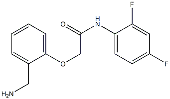 2-[2-(aminomethyl)phenoxy]-N-(2,4-difluorophenyl)acetamide Struktur