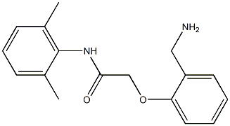 2-[2-(aminomethyl)phenoxy]-N-(2,6-dimethylphenyl)acetamide Struktur