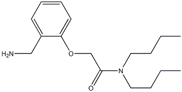 2-[2-(aminomethyl)phenoxy]-N,N-dibutylacetamide Struktur