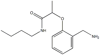 2-[2-(aminomethyl)phenoxy]-N-butylpropanamide Struktur