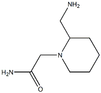 2-[2-(aminomethyl)piperidin-1-yl]acetamide Struktur