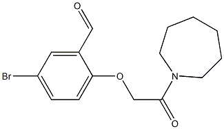 2-[2-(azepan-1-yl)-2-oxoethoxy]-5-bromobenzaldehyde Struktur