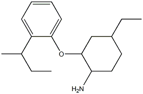 2-[2-(butan-2-yl)phenoxy]-4-ethylcyclohexan-1-amine Struktur