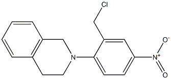 2-[2-(chloromethyl)-4-nitrophenyl]-1,2,3,4-tetrahydroisoquinoline Struktur