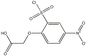 2-[2-(chlorosulfonyl)-4-nitrophenoxy]acetic acid Struktur