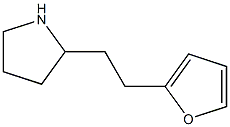 2-[2-(furan-2-yl)ethyl]pyrrolidine Struktur