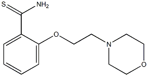 2-[2-(morpholin-4-yl)ethoxy]benzene-1-carbothioamide Struktur