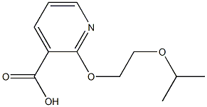 2-[2-(propan-2-yloxy)ethoxy]pyridine-3-carboxylic acid Struktur