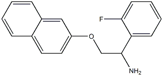 2-[2-amino-2-(2-fluorophenyl)ethoxy]naphthalene Struktur