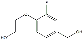 2-[2-fluoro-4-(hydroxymethyl)phenoxy]ethan-1-ol Struktur