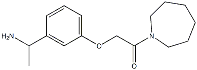 2-[3-(1-aminoethyl)phenoxy]-1-(azepan-1-yl)ethan-1-one Struktur