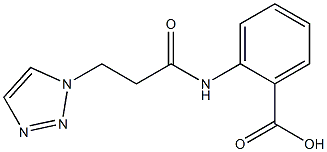 2-[3-(1H-1,2,3-triazol-1-yl)propanamido]benzoic acid Struktur