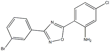 2-[3-(3-bromophenyl)-1,2,4-oxadiazol-5-yl]-5-chloroaniline Struktur