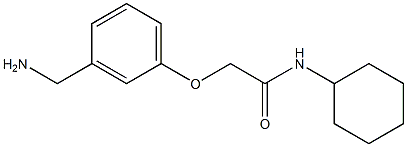 2-[3-(aminomethyl)phenoxy]-N-cyclohexylacetamide Struktur