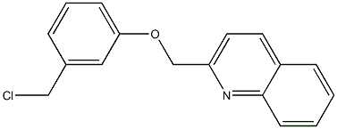 2-[3-(chloromethyl)phenoxymethyl]quinoline Struktur