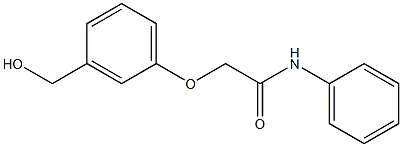 2-[3-(hydroxymethyl)phenoxy]-N-phenylacetamide Struktur