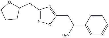 2-[3-(oxolan-2-ylmethyl)-1,2,4-oxadiazol-5-yl]-1-phenylethan-1-amine Struktur