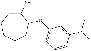 2-[3-(propan-2-yl)phenoxy]cycloheptan-1-amine Struktur