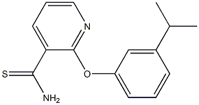 2-[3-(propan-2-yl)phenoxy]pyridine-3-carbothioamide Struktur