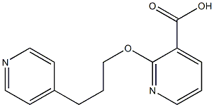 2-[3-(pyridin-4-yl)propoxy]pyridine-3-carboxylic acid Struktur