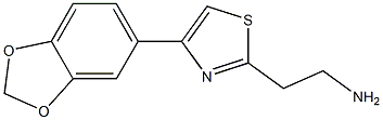 2-[4-(1,3-benzodioxol-5-yl)-1,3-thiazol-2-yl]ethanamine Struktur