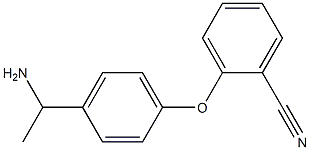 2-[4-(1-aminoethyl)phenoxy]benzonitrile Struktur