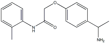 2-[4-(1-aminoethyl)phenoxy]-N-(2-methylphenyl)acetamide Struktur