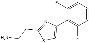 2-[4-(2,6-difluorophenyl)-1,3-thiazol-2-yl]ethanamine Struktur