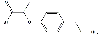 2-[4-(2-aminoethyl)phenoxy]propanamide Struktur