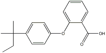 2-[4-(2-methylbutan-2-yl)phenoxy]benzoic acid Struktur