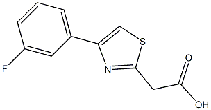 2-[4-(3-fluorophenyl)-1,3-thiazol-2-yl]acetic acid Struktur