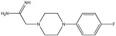 2-[4-(4-fluorophenyl)piperazin-1-yl]ethanimidamide Struktur