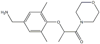 2-[4-(aminomethyl)-2,6-dimethylphenoxy]-1-(morpholin-4-yl)propan-1-one Struktur