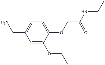 2-[4-(aminomethyl)-2-ethoxyphenoxy]-N-ethylacetamide Struktur