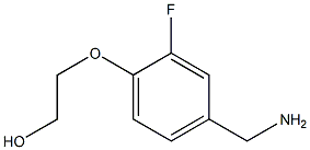 2-[4-(aminomethyl)-2-fluorophenoxy]ethan-1-ol Struktur