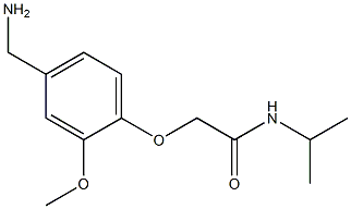 2-[4-(aminomethyl)-2-methoxyphenoxy]-N-isopropylacetamide Struktur