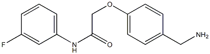 2-[4-(aminomethyl)phenoxy]-N-(3-fluorophenyl)acetamide Struktur