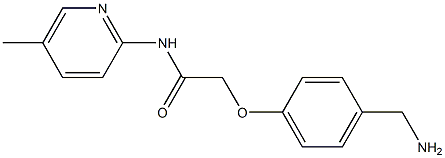 2-[4-(aminomethyl)phenoxy]-N-(5-methylpyridin-2-yl)acetamide Struktur