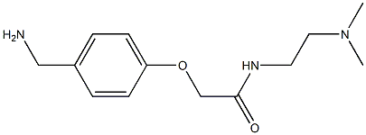 2-[4-(aminomethyl)phenoxy]-N-[2-(dimethylamino)ethyl]acetamide Struktur