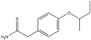 2-[4-(butan-2-yloxy)phenyl]ethanethioamide Struktur