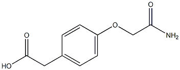 2-[4-(carbamoylmethoxy)phenyl]acetic acid Struktur