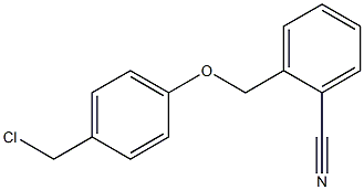 2-[4-(chloromethyl)phenoxymethyl]benzonitrile Struktur