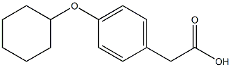 2-[4-(cyclohexyloxy)phenyl]acetic acid Struktur