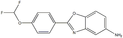 2-[4-(difluoromethoxy)phenyl]-1,3-benzoxazol-5-amine Struktur